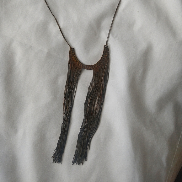 4/$20 Fringe Necklace - Picture 2 of 2